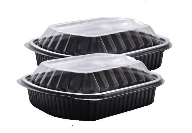 plastic black bases food packaging in dubai